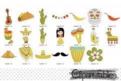 Mexican Cinco de Mayo clipart, digital clipart - instant Product Image 2