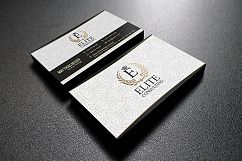 Gold And White Business Card Product Image 3