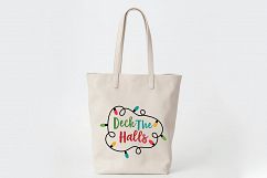 Deck the Halls - Christmas SVG Cut File - DXF PNG EPS JPG Product Image 8