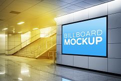 Billboards in Subway Train Station Mockups Product Image 7