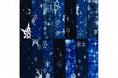 Night Sky Digital Paper - Winter Night Paper Pack Product Image 2