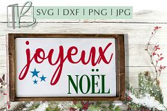 Joyeux Noel SVG, Christmas Sign SVG Product Image 1