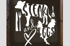 Steak and Eggs svg Product Image 2