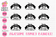 Family Bundle SVG Cute SVG Mom Dad Wife Siser Brother SVG Product Image 1