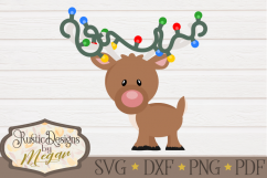 Reindeer Christmas svg Clipart, dxf, svg, Christmas sv Product Image 1