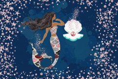 Glitter Mermaids Digital Paper Product Image 4