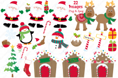 Christmas clipart, Christmas graphics &amp; illustrations, Santa Product Image 2