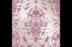 42 Rose Gold Glitter Seamless Damask Ornament Overlays PNG Product Image 3