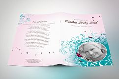 Flourish Funeral Program Template Product Image 3