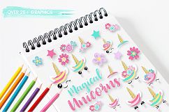 Unicorn faces graphics and illustrations Product Image 5