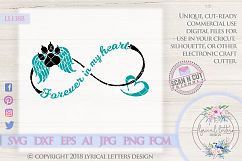 Forever In My Heart Cat Memorial SVG Cut File LL138 B Product Image 1