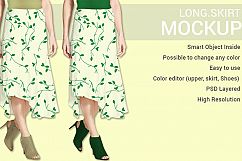 Long Skirt Dress Mockup Product Image 4