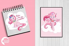 Magical Pink Unicorns clipart, graphics, illustrations AMB-1380 Product Image 3