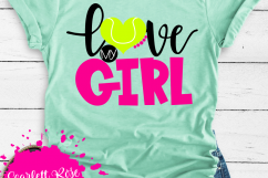 Love My Girl - Tennis SVG Product Image 2