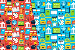 School Flat Seamless Patterns Product Image 3