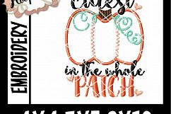 Cutest Pumpkin In The Whole Patch - Thanksgiving Embroi Product Image 2