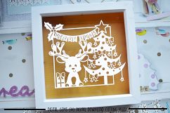 Christmas reindeer paper cut SVG DXF EPS files Product Image 3
