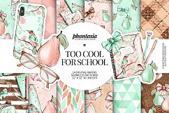 Back to School Digital Papers Product Image 1
