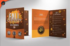 Fall Celebration Church Program Photoshop Template Product Image 3