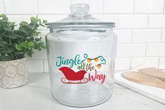 Jingle all the Way - Christmas SVG Cut File - DXF PNG EPS Product Image 9