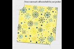 12 Winter Pattern Digital Papers in Royal Blue Theme Color Product Image 2