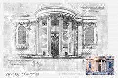 Architecture Sketch Photoshop Action Product Image 24