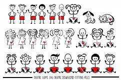 Stick Figure SVG / PNG / EPS / DXF Files Product Image 1