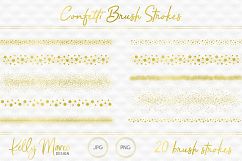 Gold Confetti Brush Strokes Product Image 1