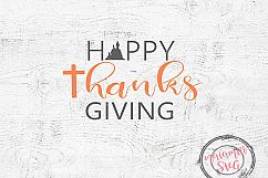 Happy Thanksgiving Svg / Give Thanks Svg / Thanksgiving Svg Product Image 1