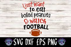 Boiled Peanuts &amp; Football | SVG DXF EPS PNG Digital File Product Image 1