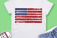 Distressed Baseball Bat SVG US flag baseball bat SVG Baseball stitches svg distressed effect US flag American flag design Baseball tshirt svg Product Image 1