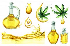 HEMP bundle. Hand painted watercolor Product Image 3