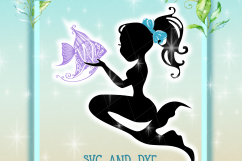 Mermaid SVG, Seahorse SVG, Sealife SVG, Mermaid Silhouette, Sea Life Svg, Water Lily Svg, Angel Fish Svg, Starfish Svg, Mandala Svg Product Image 4