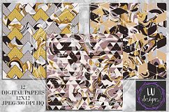 Geometric Marble Digital Papers, Geometric Backgrounds Product Image 3