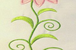 Vintage Flower Set Machine Applique Embroidery Design Product Image 6