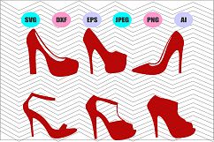 High Heels Svg, High Heel Svg, Cut Vector File Decal Vinyl Product Image 1