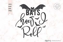 Bats how I roll SVG DXF PNG EPS Product Image 1