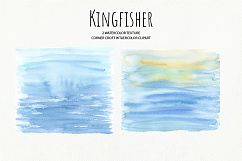 Bird Kingfisher Clipart, Watercolor Illustration  Product Image 5