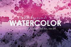 Watercolor Backgrounds &amp; Bonus Product Image 4