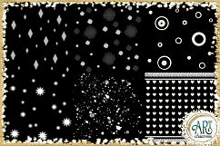 Pearl White glitter DIGITAL PAPERSSeamless,BORDERS,OVERLAY Product Image 4