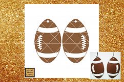Football Svg, Football Earrings Svg, Football Svg Files, cut Product Image 3