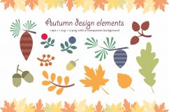 Autumn woodland. Vector animals and plants. Product Image 4
