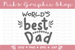Dad Svg, Worlds Best Dad Svg, Football Dad Svg Product Image 2