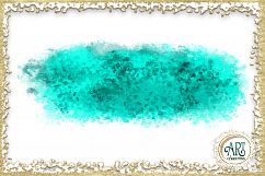 Teal Aqua Glitter Brush Strokes 24 PNG Aquamarine clipart Splashes  Product Image 18