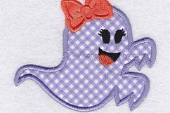 Funny Halloween Ghost Girl 2 Embroidery Design Product Image 7