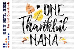 Thankful Nana Svg Family shirt svg design Fall Svg Autumn Product Image 2