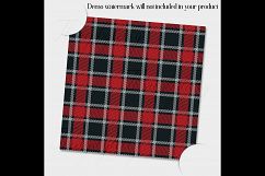 24 Seamless Red, Black, Yellow Plaid Digital Papers, Tartan Product Image 7