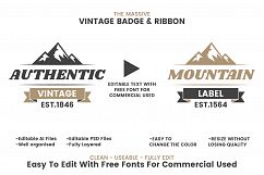 36 VINTAGE BADGE &amp; RIBBON Vol.3 Product Image 3