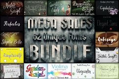 MEGA SALES 62 FONTS BUNDLE Product Image 1