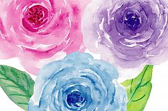 Watercolor Clipart Violet Collection  Product Image 5